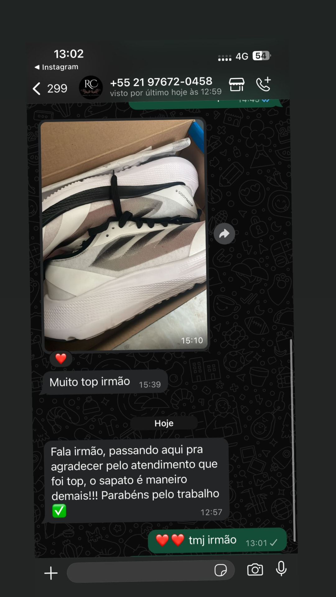 Feedback de cliente 3 da Abelha Imports
