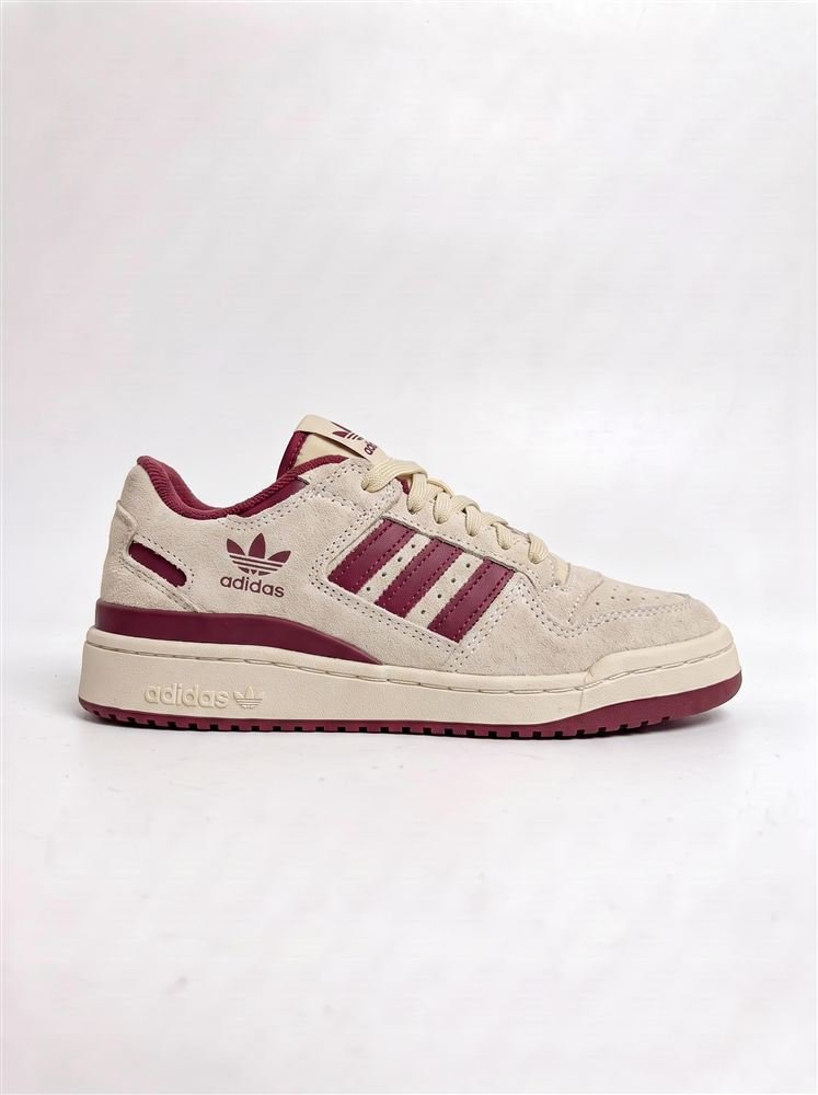 Adidas Forum Low - Cinza/Bordô