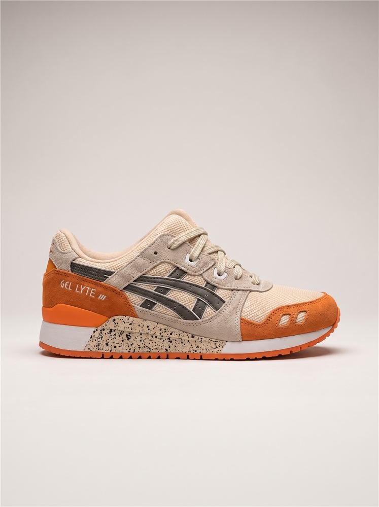 Tênis Asics - Bege/Laranja